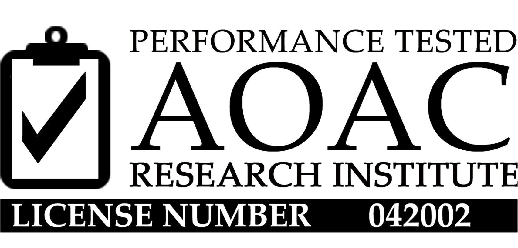 Performance Tested AOAC Research Institute, License Number 042002, Salmonella Assay Performance Tested AOAC Research Institute, License Number 042002, Salmonella Assay